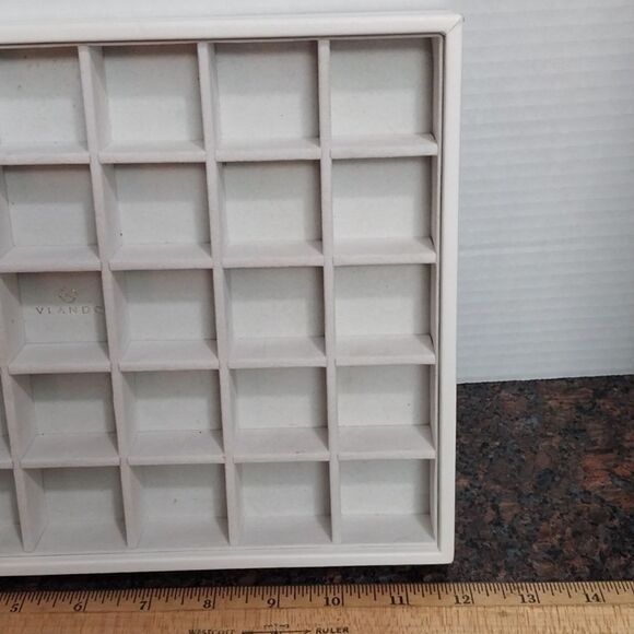 White Wooden Display Case - Picture 3 of 5